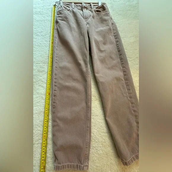 Dynamite Claudia jeans size 00/24 inch dusty rose - Picture 6 of 8